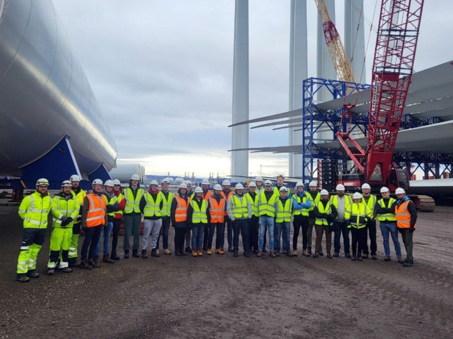 SETU students visit fabrication sites of world’s largest offshore wind farm
