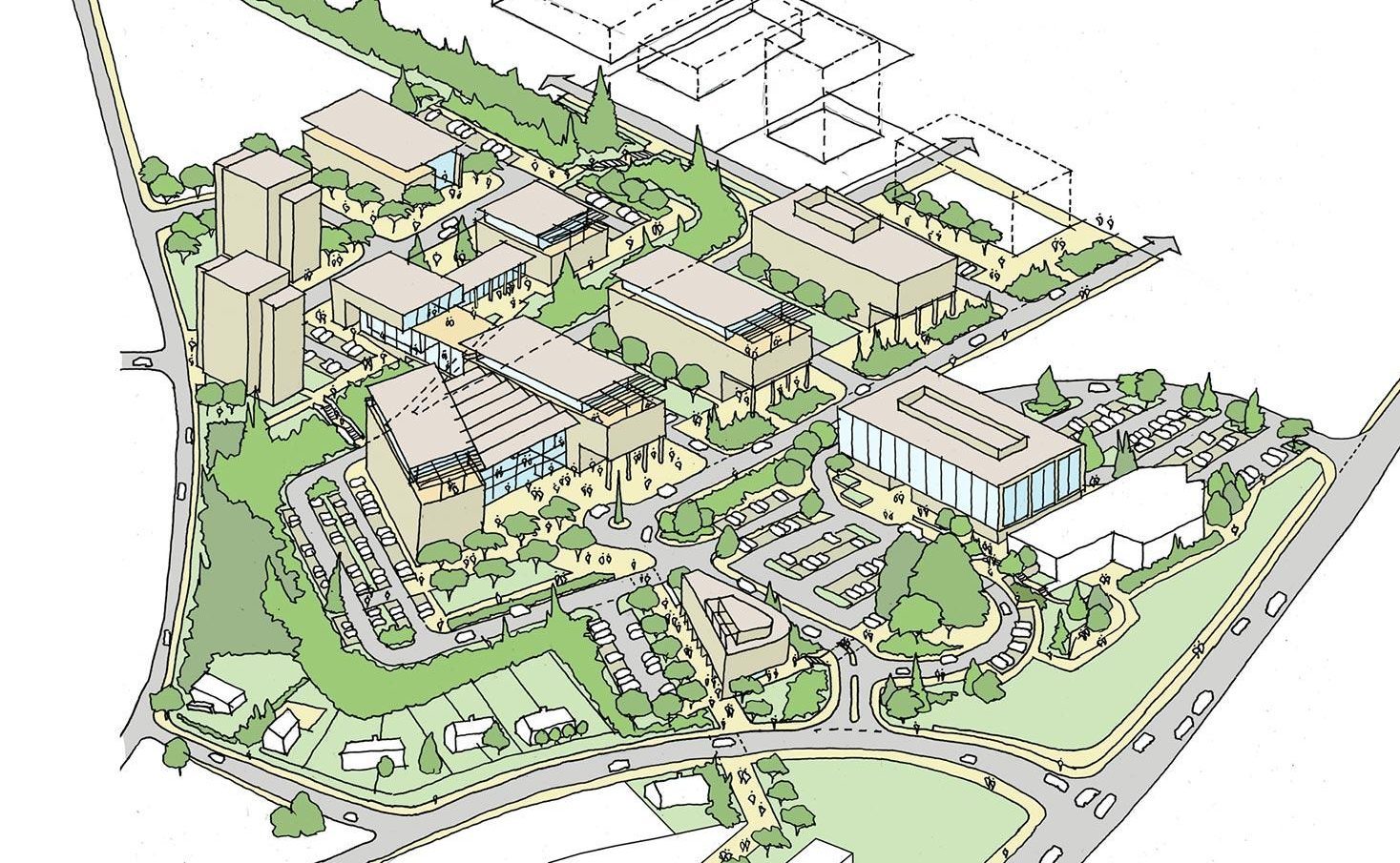 Proposed glassworks site