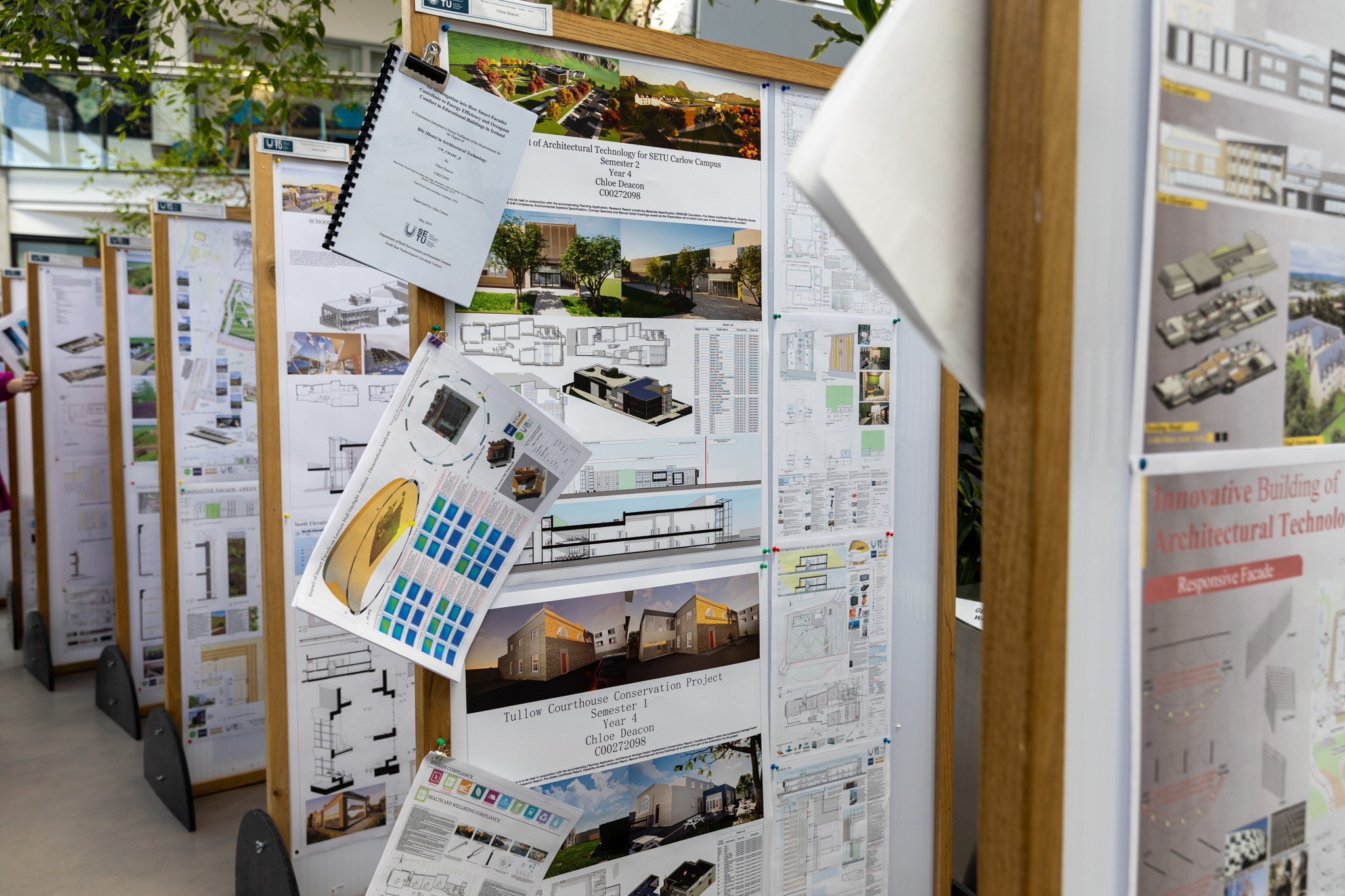 Projects on display at the Architectural Technology Exhibition