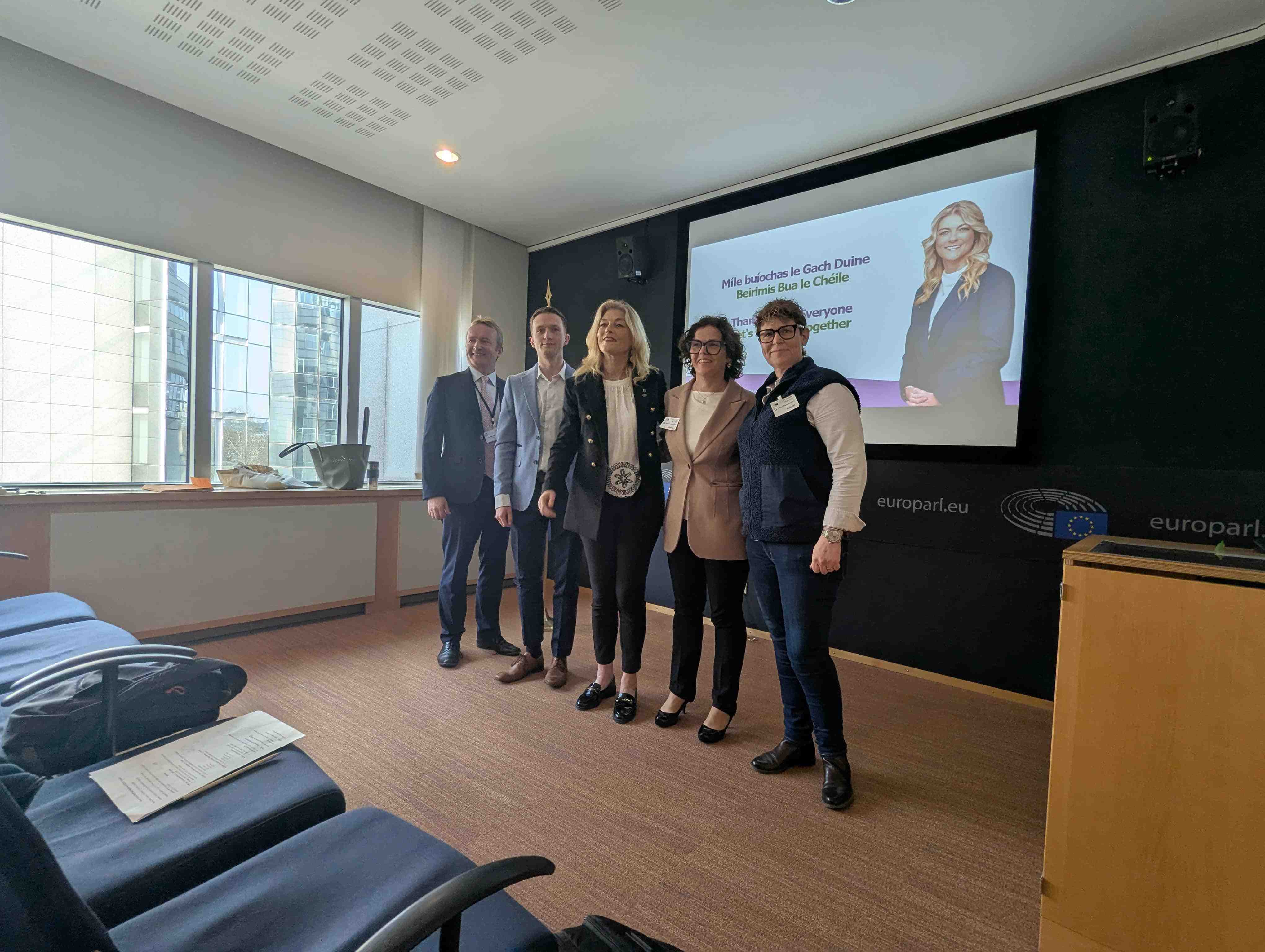 Pictured is MEP Cynthia Ní Mhurchú visiting SETU's Carlow Campus.