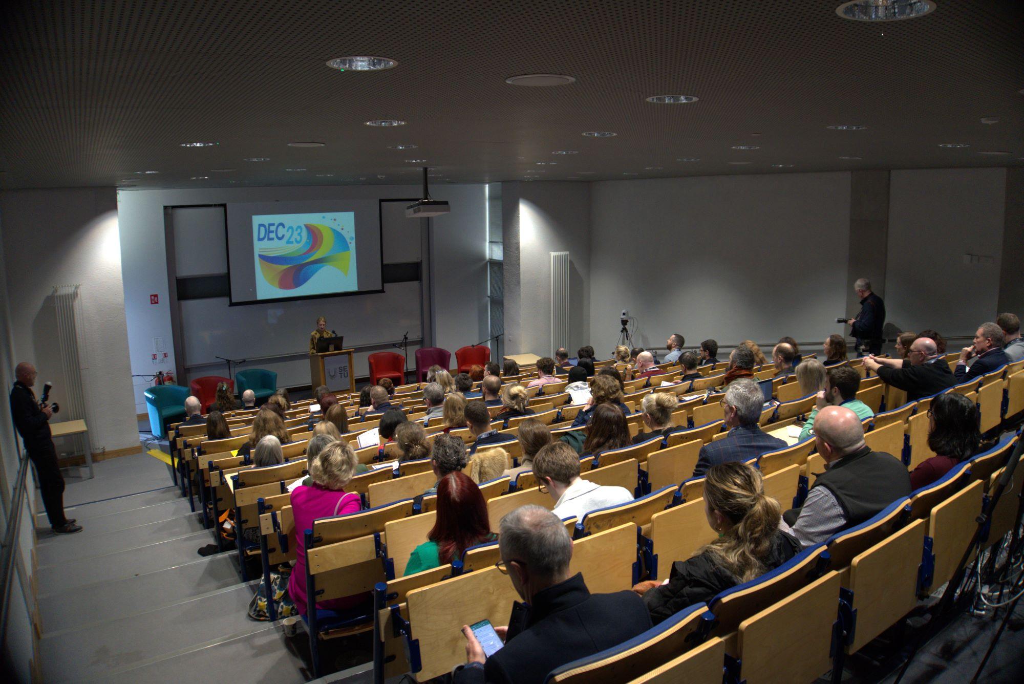 Picture of crowd in the SETU Digital Education Conference Room