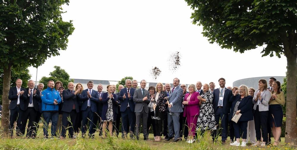 Pictured are Members, volunteers and sponsors involve in the development of the new building at the University’s Waterford campus