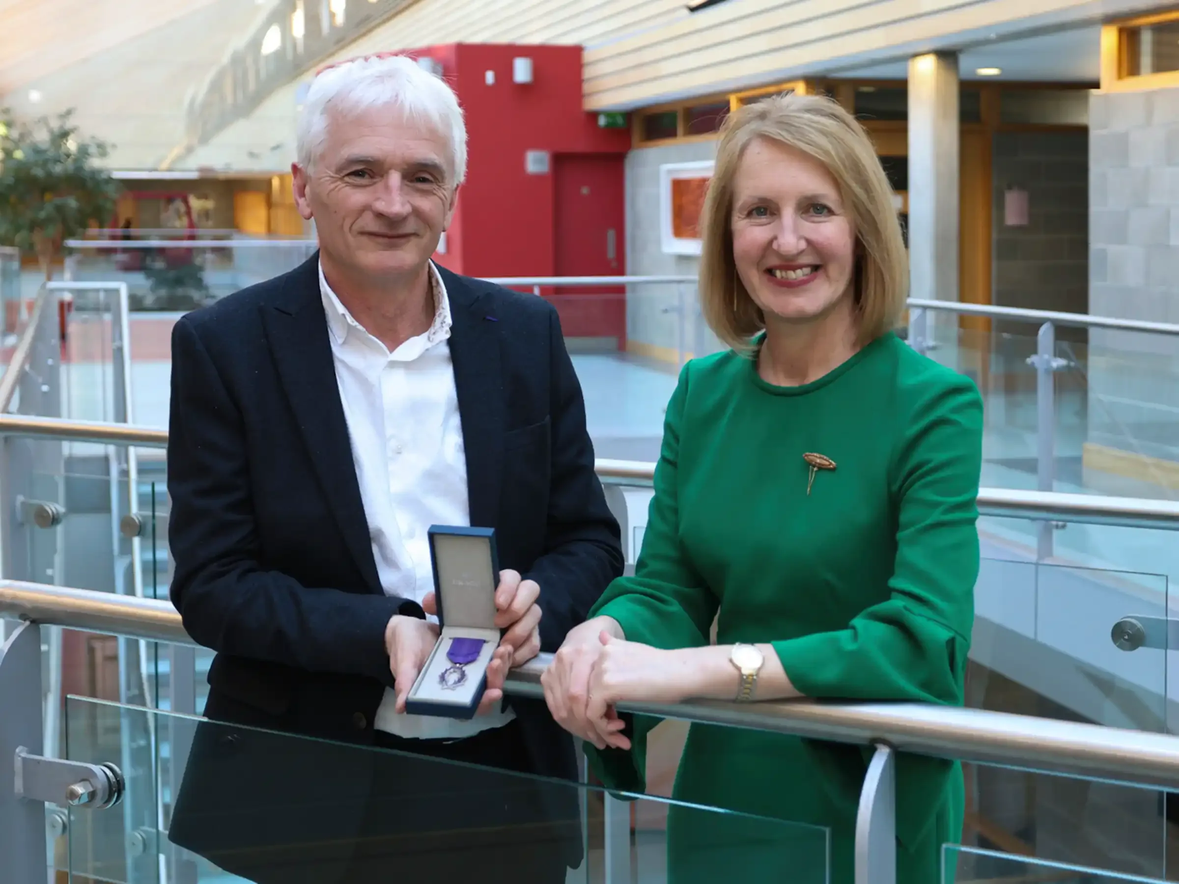Dr Ryan is pictured with Professor Veronica Campbell, President of SETU.