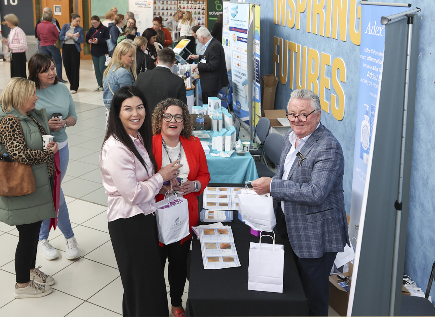 People at the industry exhibition