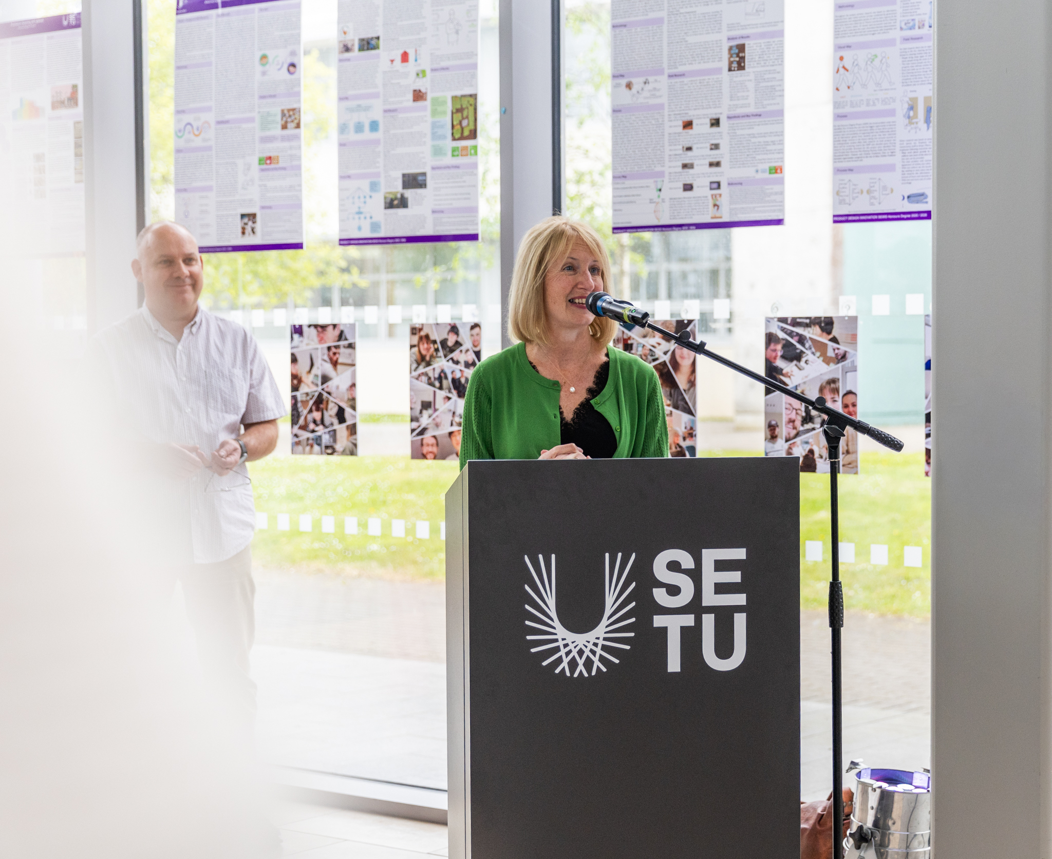 Prof. Veronica Campbell, President, SETU, speaking at the inaugural session.