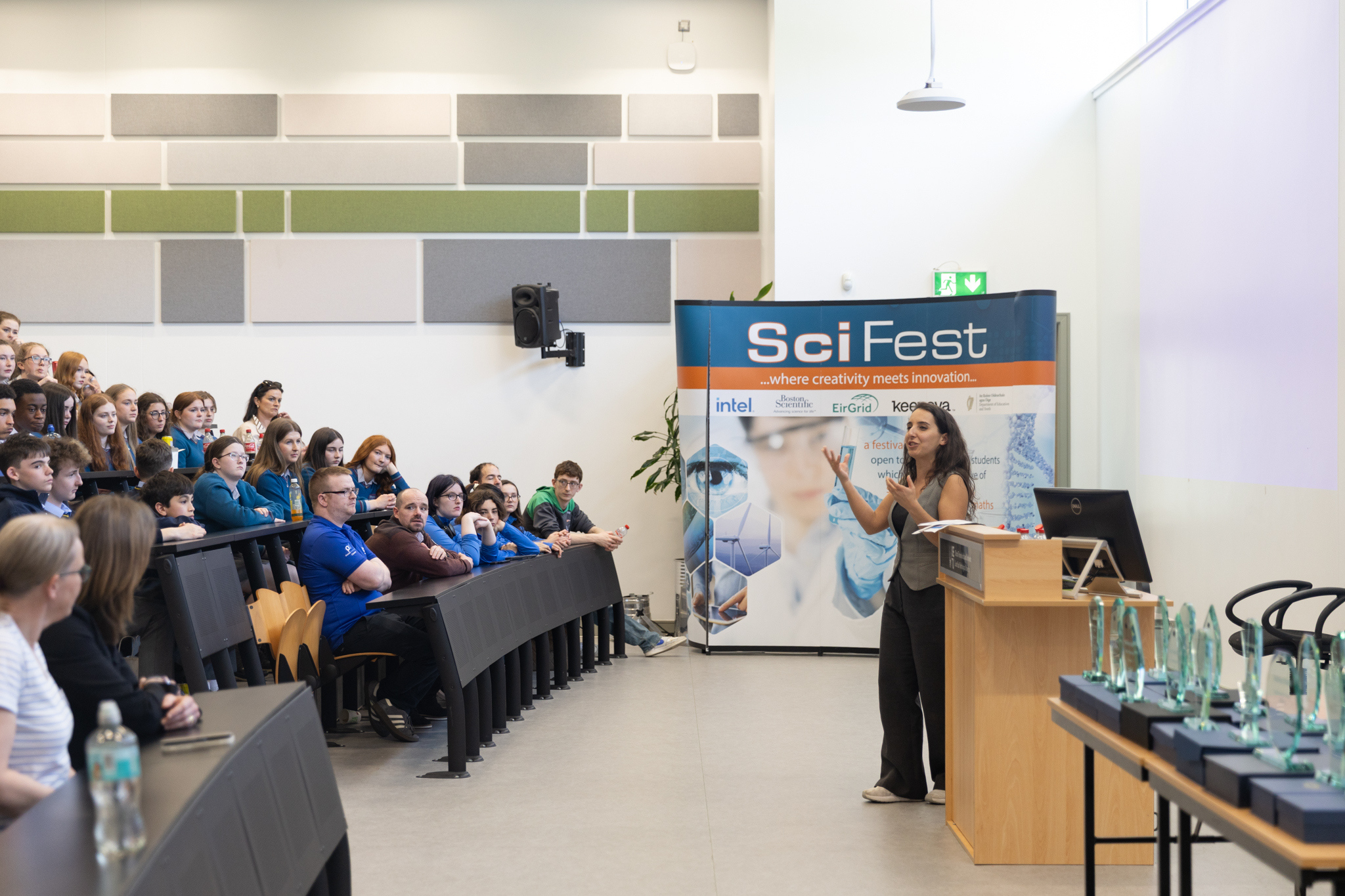 presenting stem topic at sci fest to students