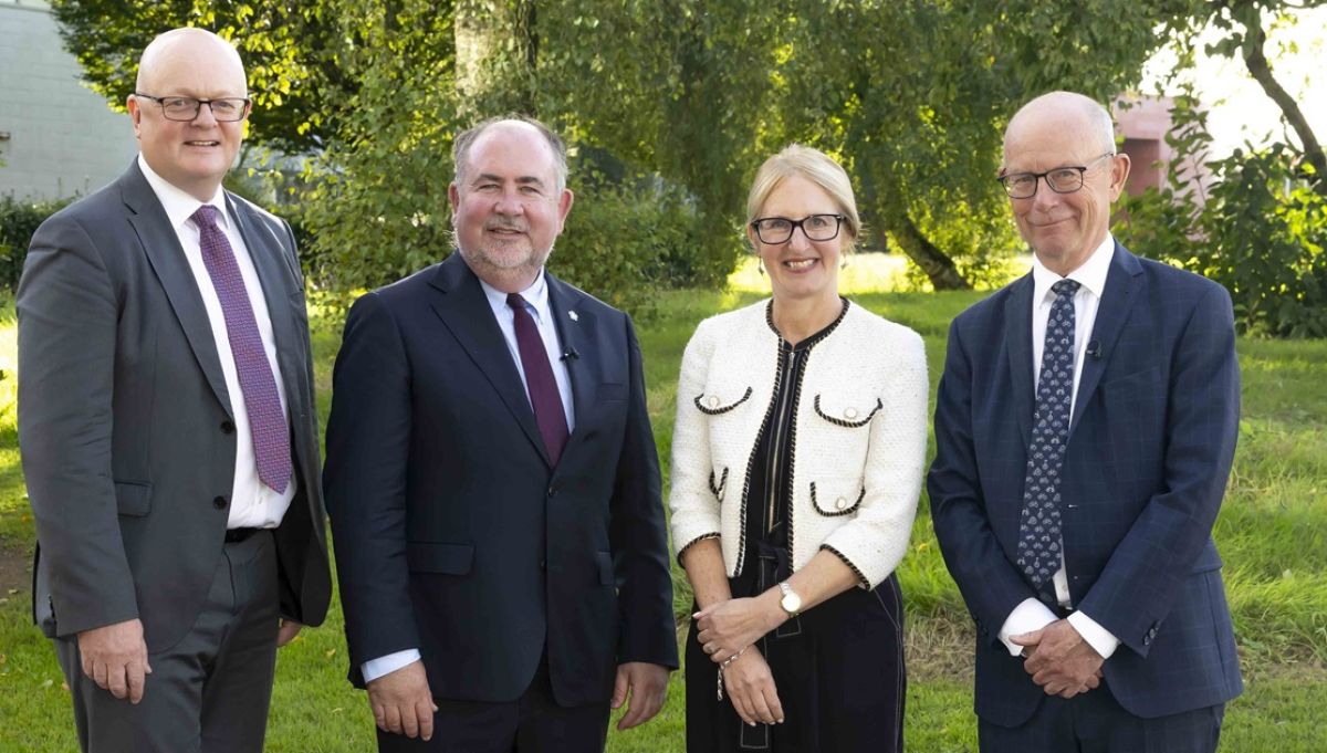 Head of Faculty of Business, Waterford, Dr Thomas O’Toole, Irish Ambassador to Denmark, Mr Kyle O’Sullivan, SETU President, Professor Veronica Campbell, Danish Chargé d’Affaires a.i. to Ireland, Mr Ole Mikkelsen.