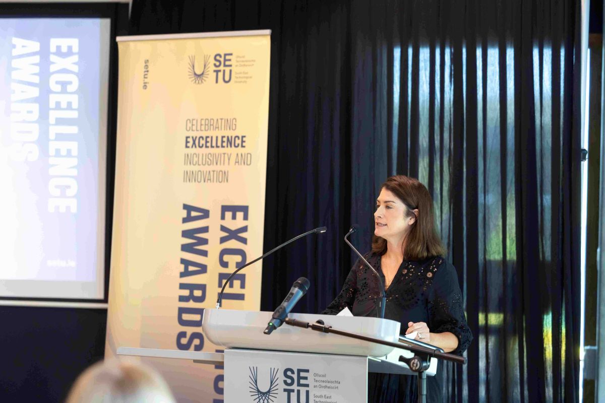 Vice President speaking at awards
