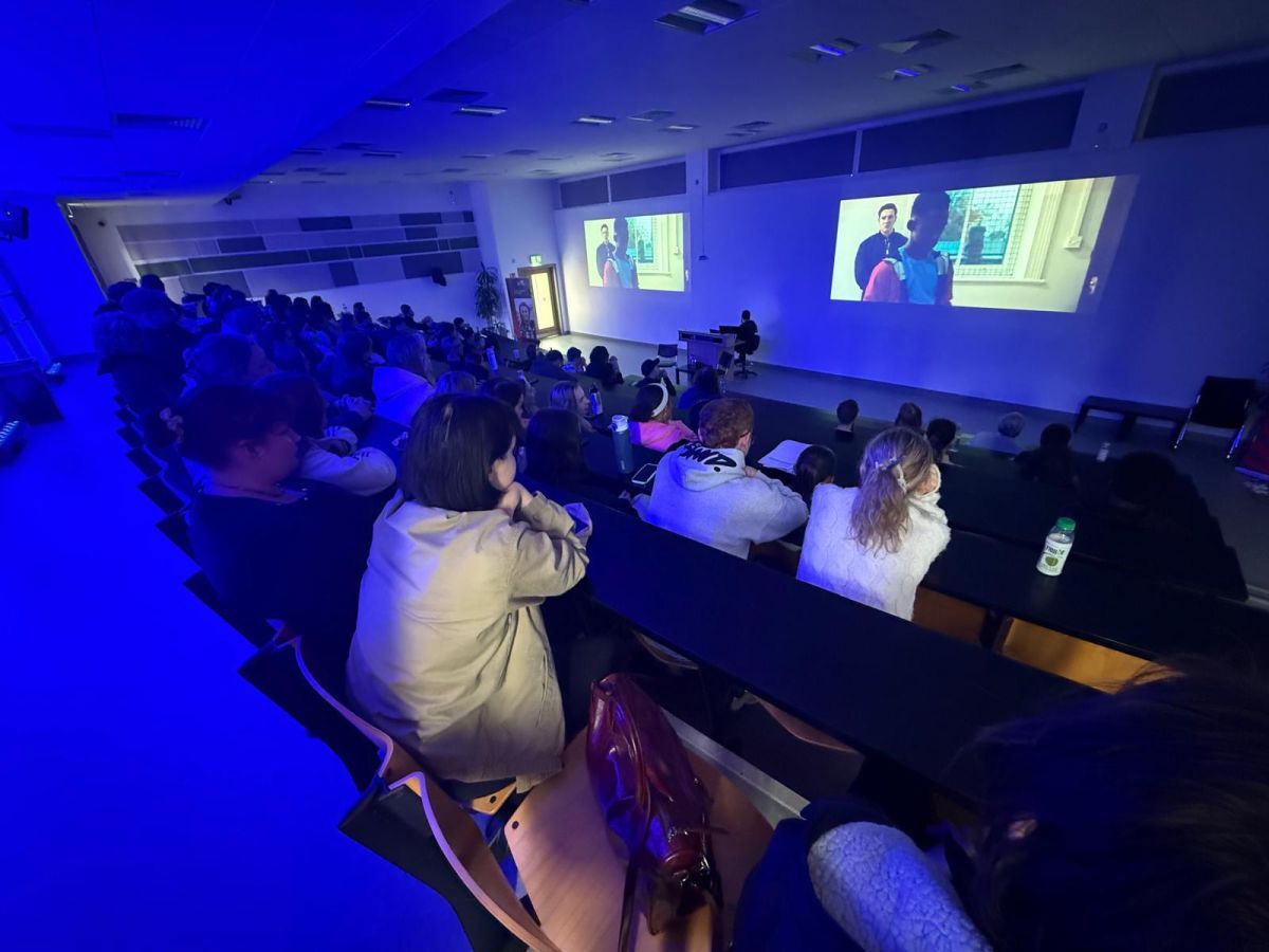 Audience at film event