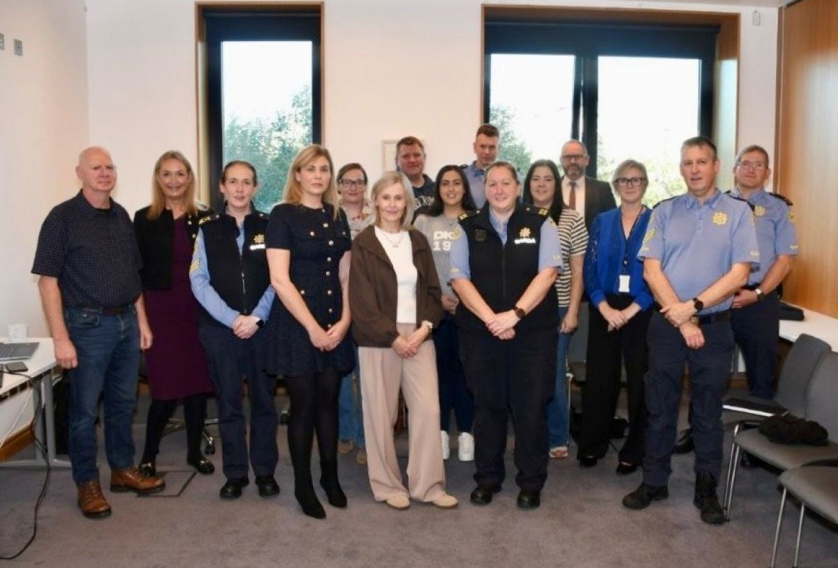 Course participants are pictured with Sergeant Sylvia Ryan, Garda Peter Buttle, Wexford Garda Station CPD section, Rosemary Flynn, Head of Department - Director of Lifelong Learning, SETU and Elaina O'Flaherty, Project Coordinator, SETU and Nicola McEntee, Project Lead, SETU and lecturers at the launch of the programme in Wexford.