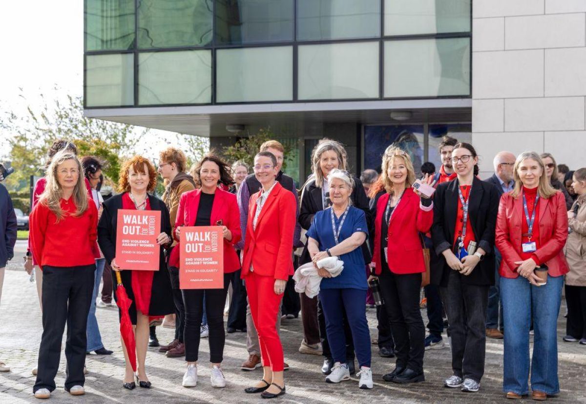 Setu staff join national walk out for women