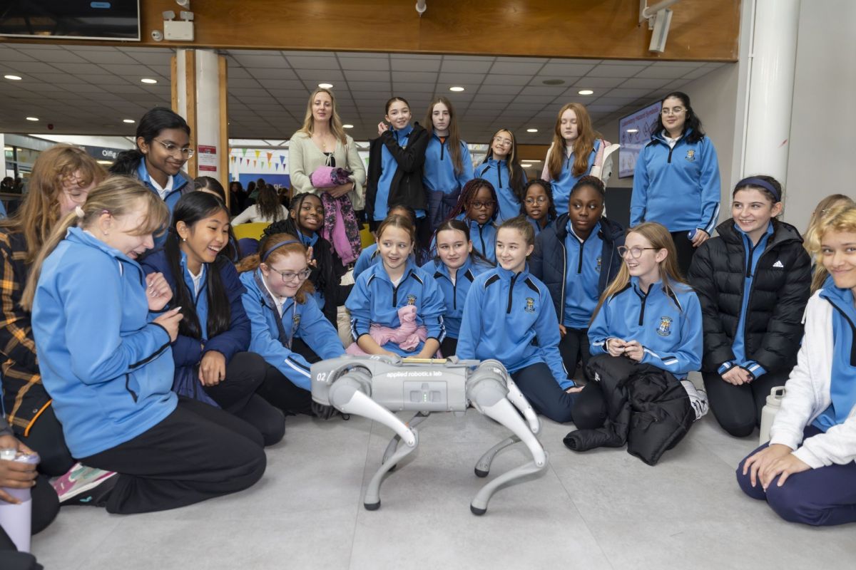 Students participating in Ada Lovelace Day