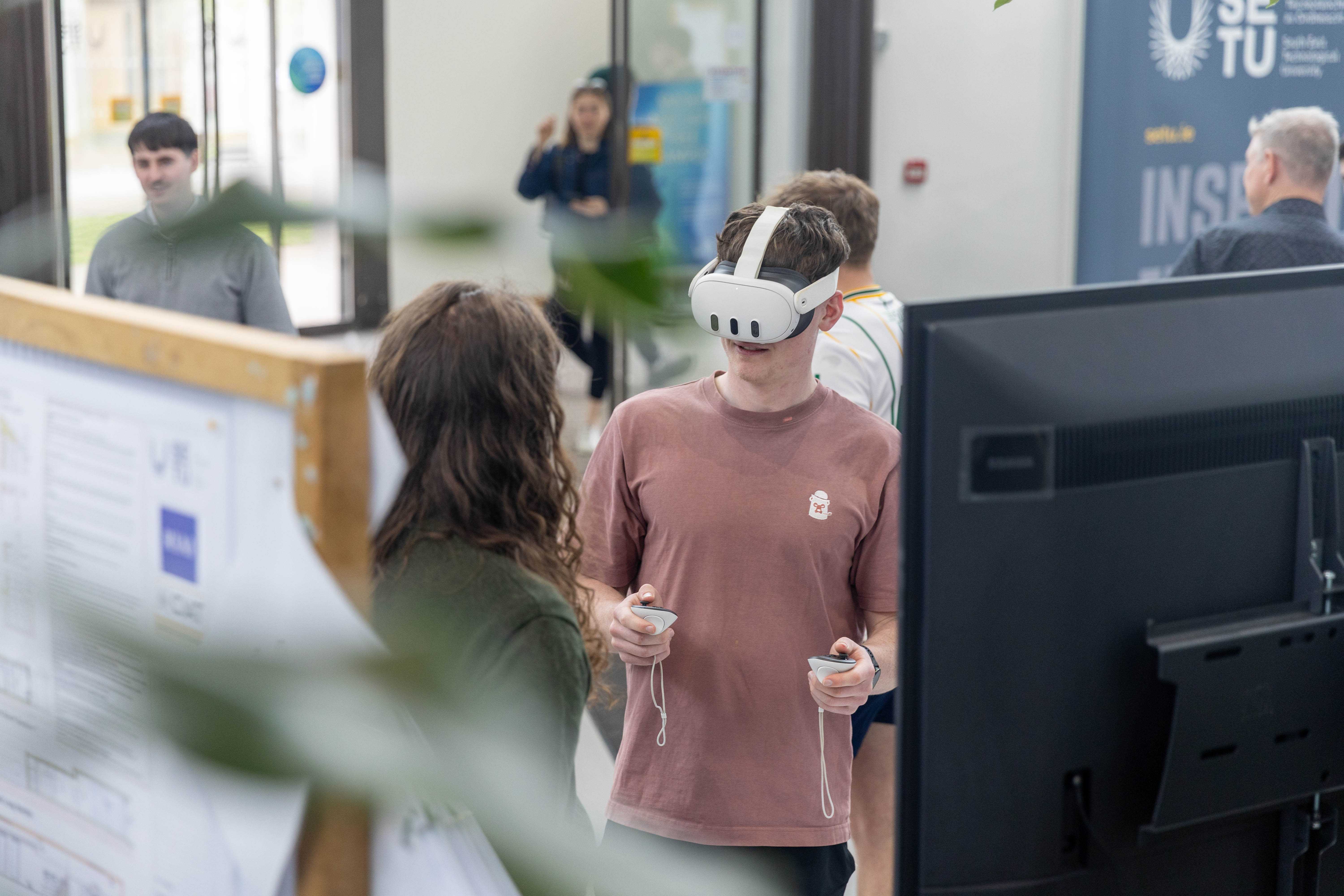 attendees experience a students technological showcase