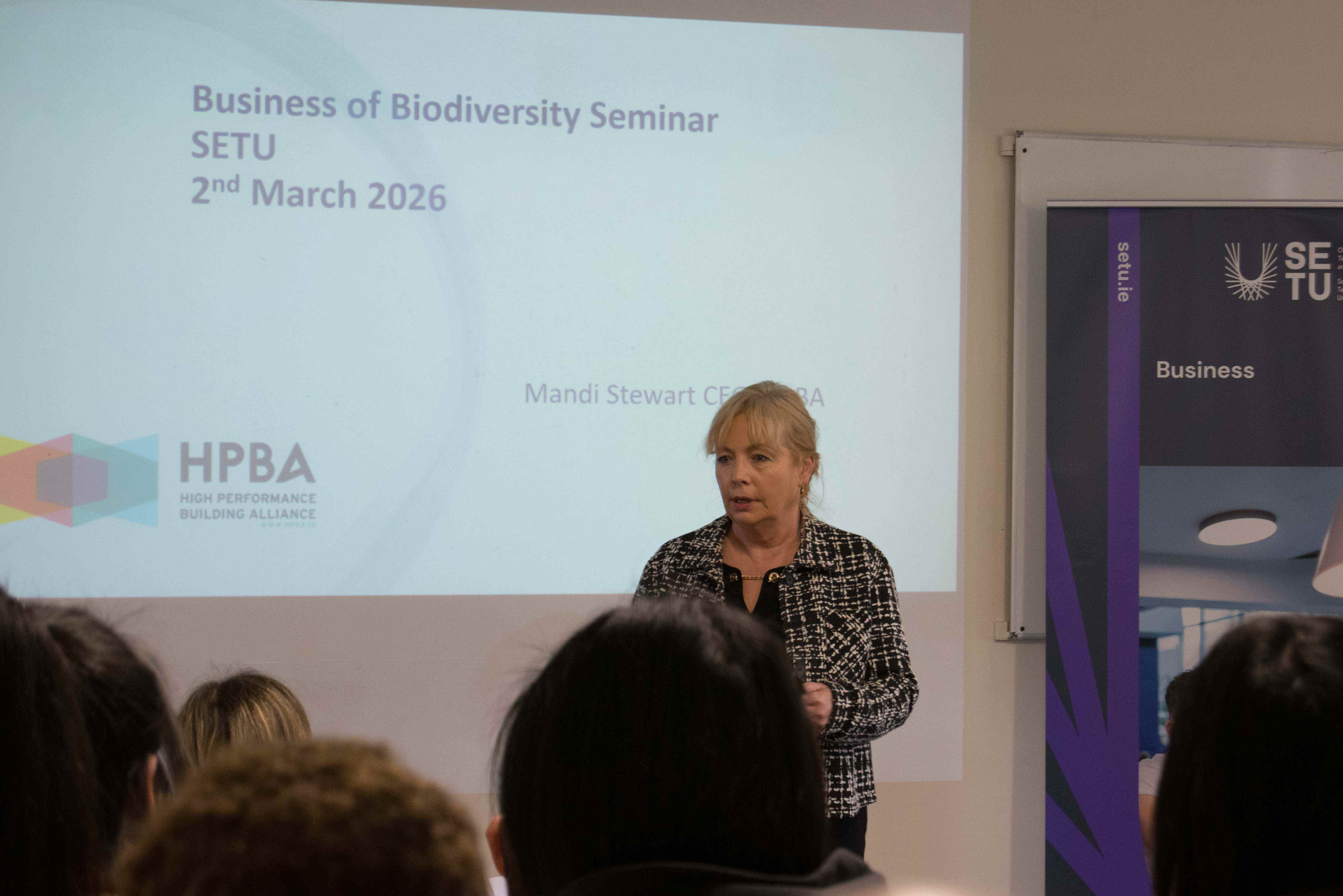 Dr Lael Walsh, Senior Research Officer at Teagasc, delivered a presentation on Life Cycle Thinking in Business