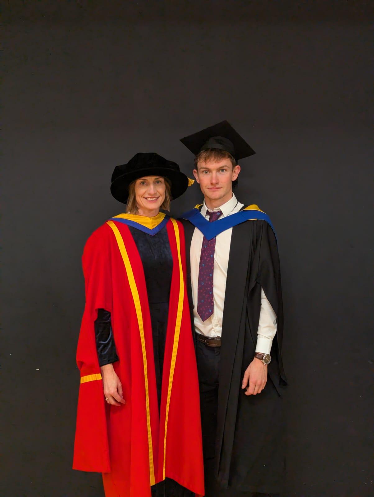 Caitriona Corr graduated on same day as her son Michael