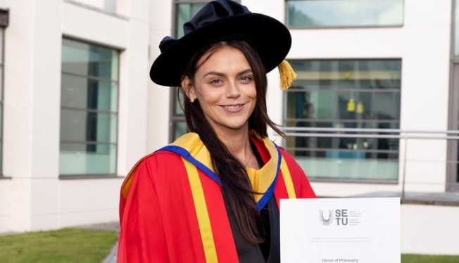 Chloe with her PHD in Sports Biomechanics
