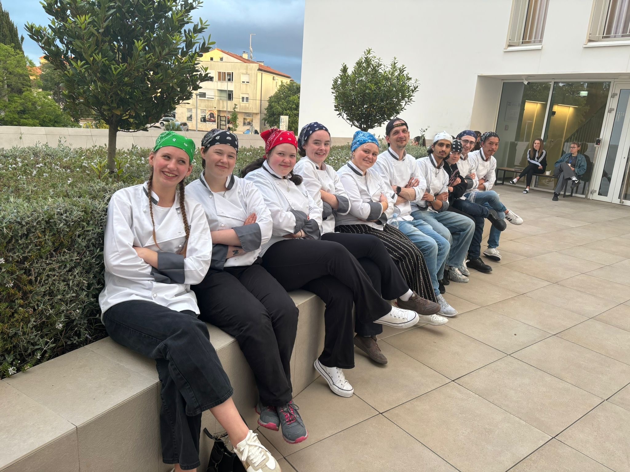 Group of students in their chef uniform