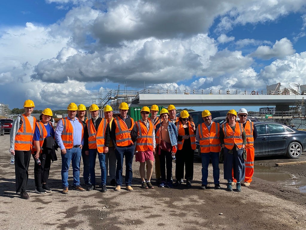 DREAMER project participants visit the new Sustainable Transport Bridge in Waterford