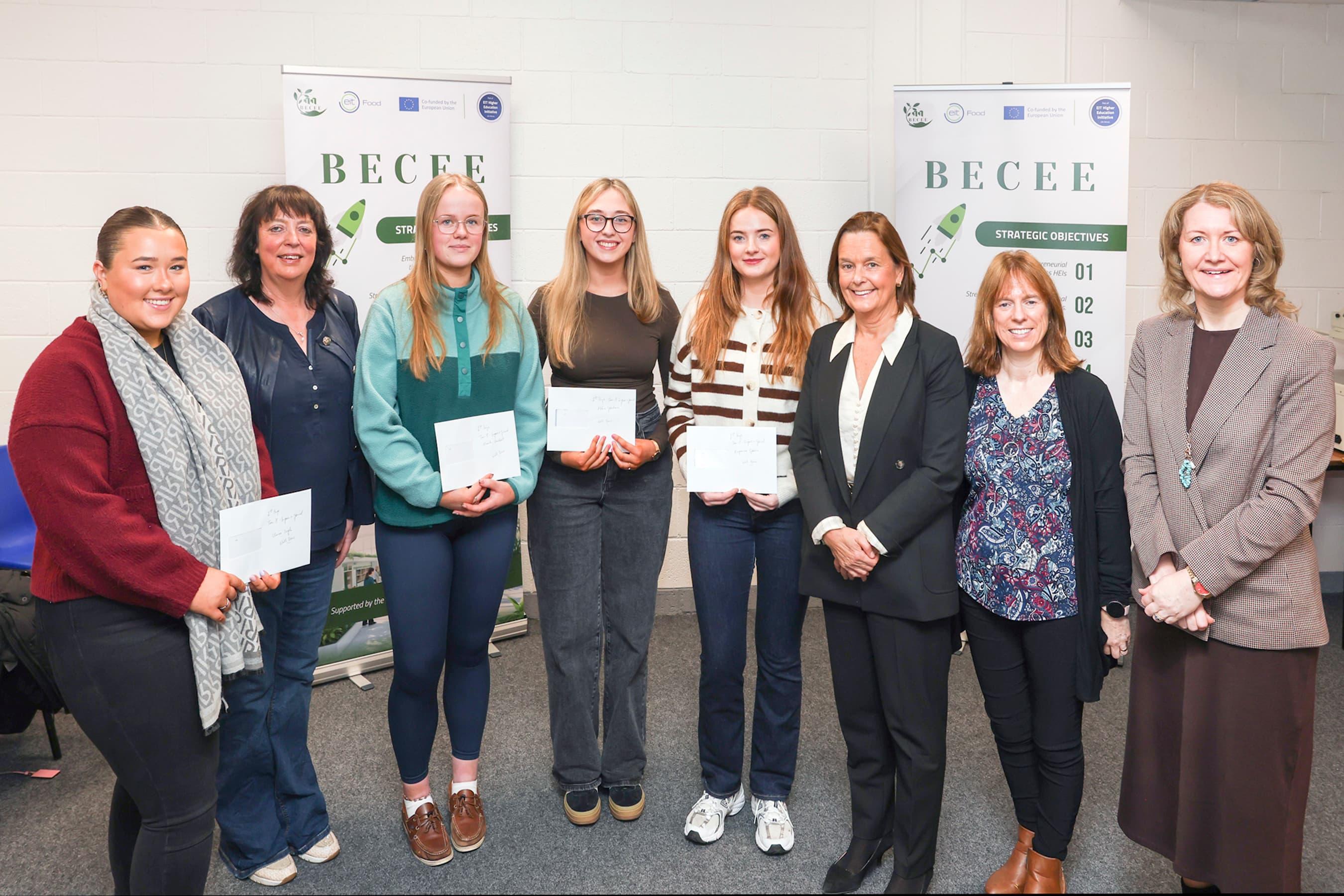 "Pilatte", made up of Ava Caplice, Kate Whelton, Sinead Coakley, Olivia Malone, and Maeve O’Flynn, received third prize. 