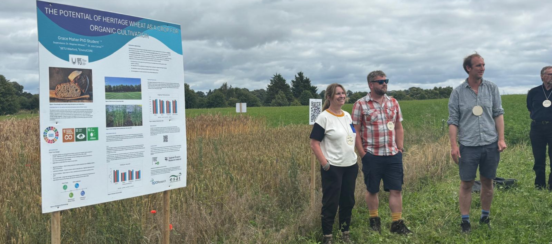 (SETU) PhD candidate Grace Maher led an organic farm walk in County Carlow