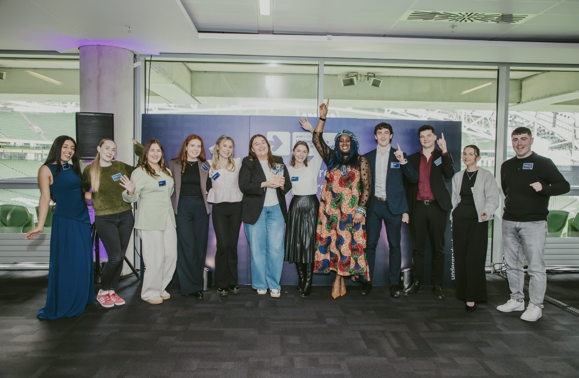 Students at the gradireland Undergraduate of the Year awards