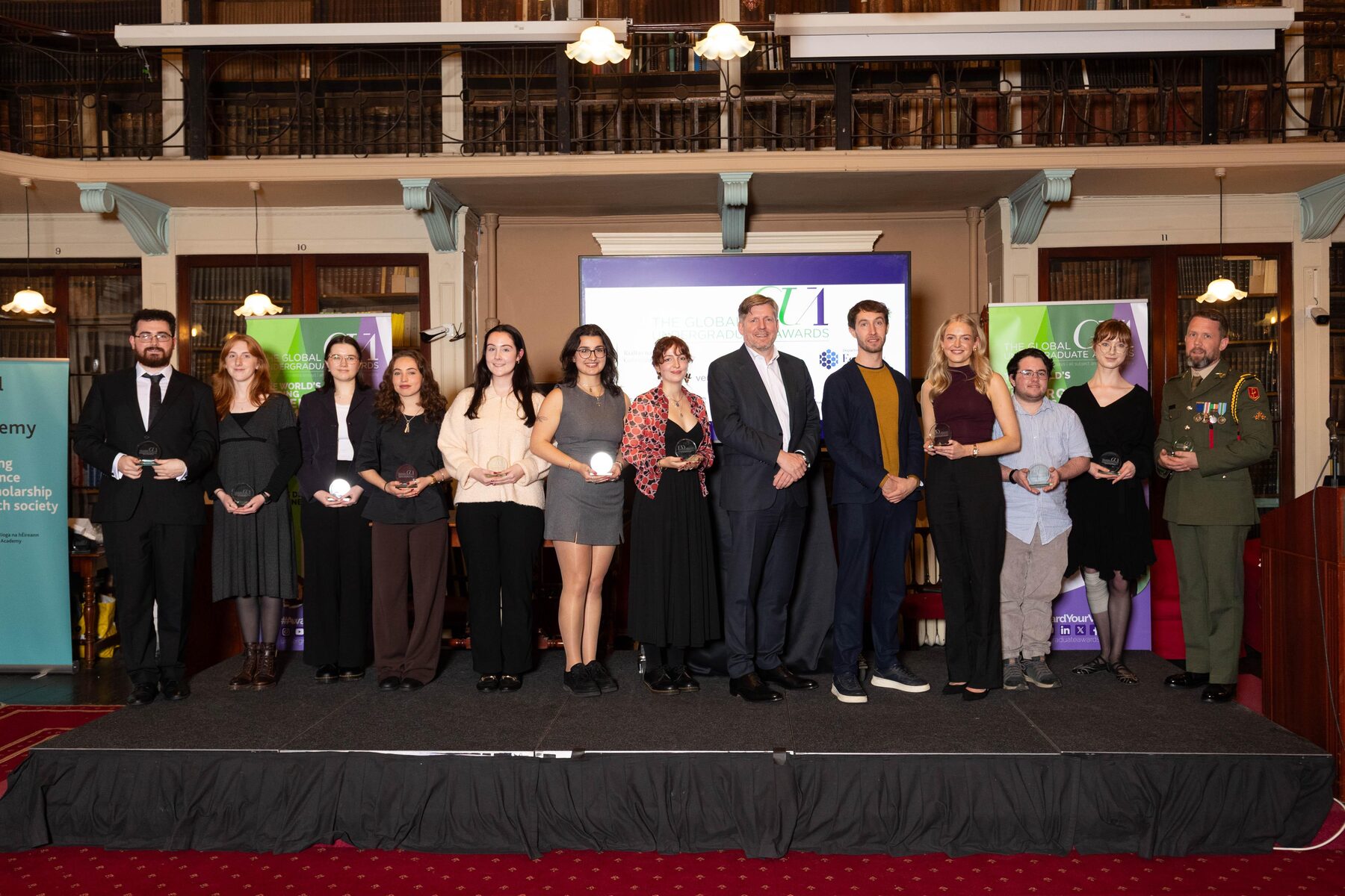 Picture of everyone getting their award