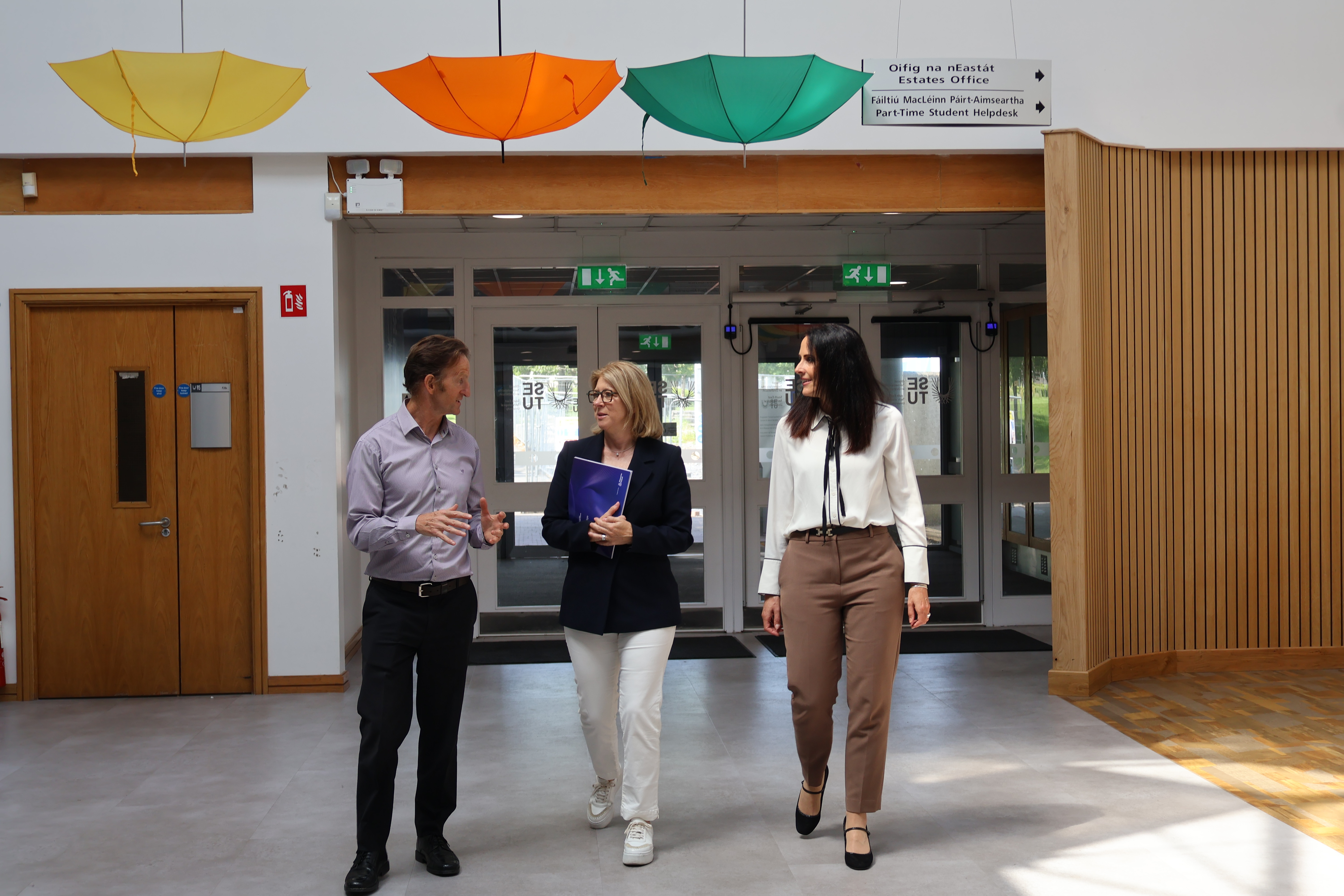 Dr James O' Sullivan, Louise Grubb and Professor Marie Claire Van Hout