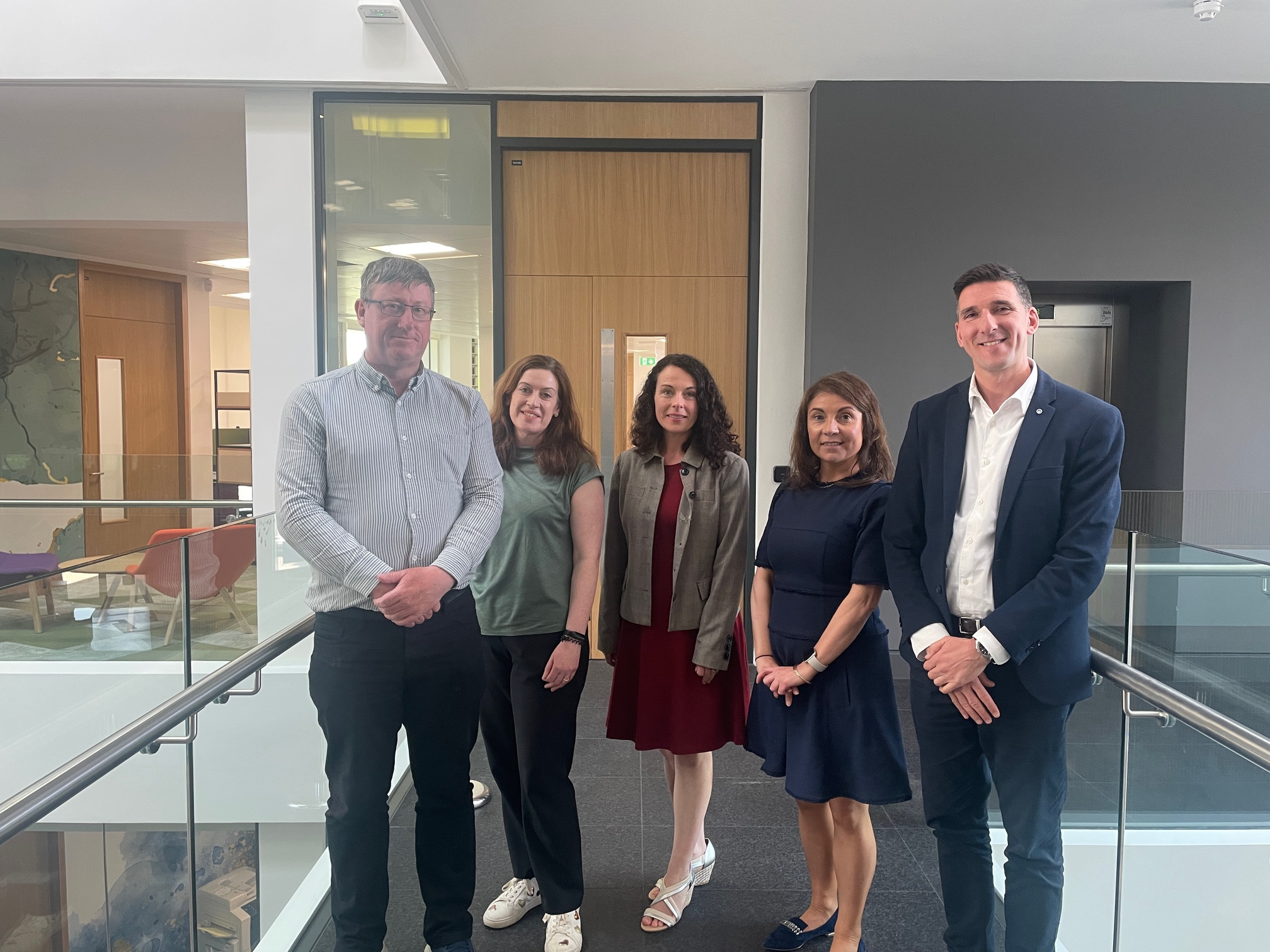 Horizon Europe NCPs pictured with SETU Head of Research, Dr Geraldine Canny (centre) at the NCP Information event on our Carlow Campus.