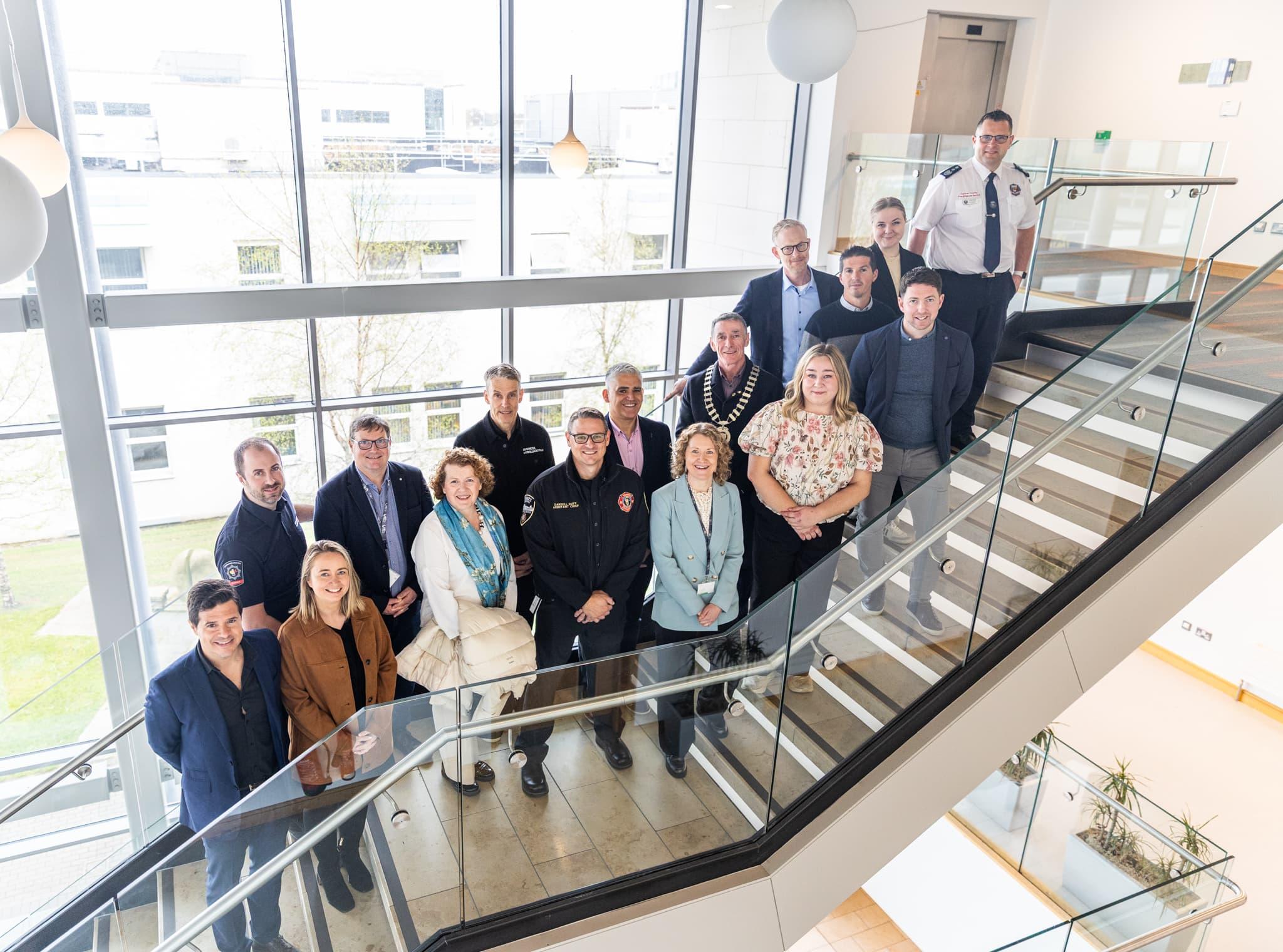 Delegates from Carlow twin cities given a tour in Carlow university facilities