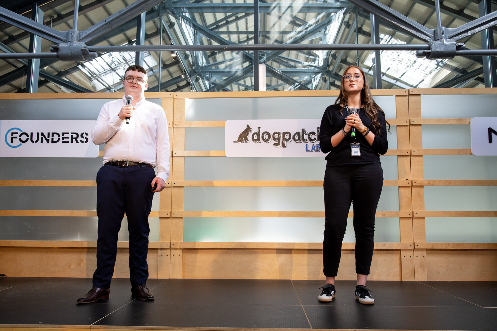 SETU software development student, Darren Maher and his co-creator Ava McGurk talking about their innovation