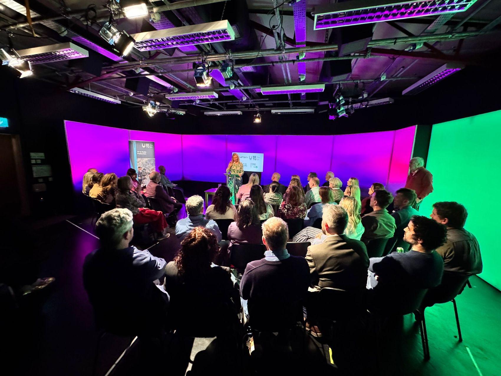 a commemorative event taking place at the Neeton TV studios, bringing together graduates, industry partners and current students