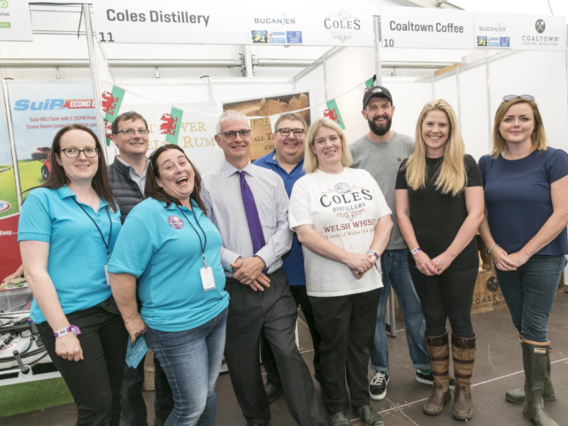 The British Ambassasor with BUCANIER partners and SMEs at the Ploughing Championships, Co. Carlow, 2019 (Photo by Paul Sherwood).