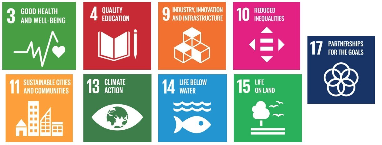 9 United Nations Sustainable Development Goals - logos