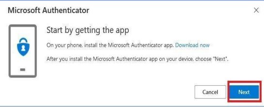 An image of a multifactor authenticator with Microsoft