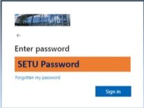 A password prompt to demonstrate where to enter your password