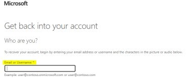 A set of instructions to login to your microsoft account