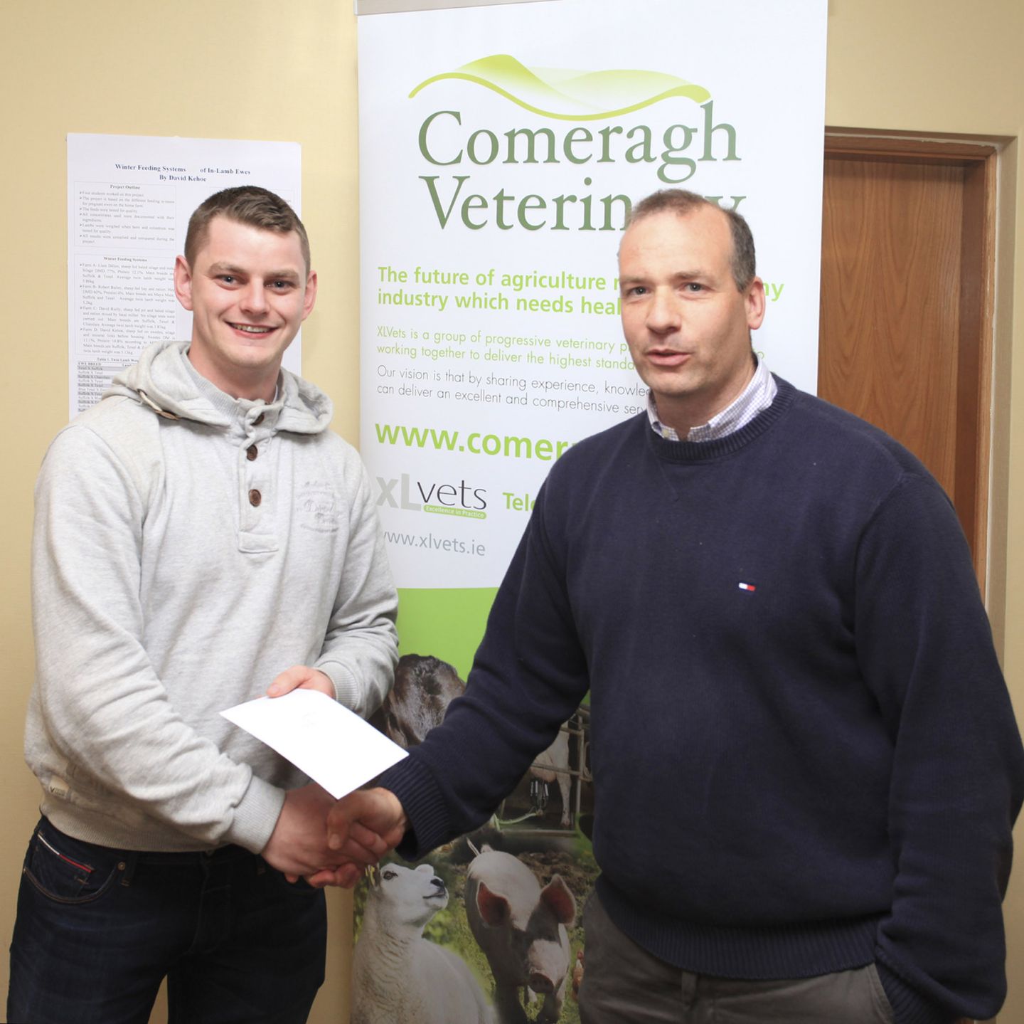 Comeragh Vets' final year project poster award for BSc in Agriculture students