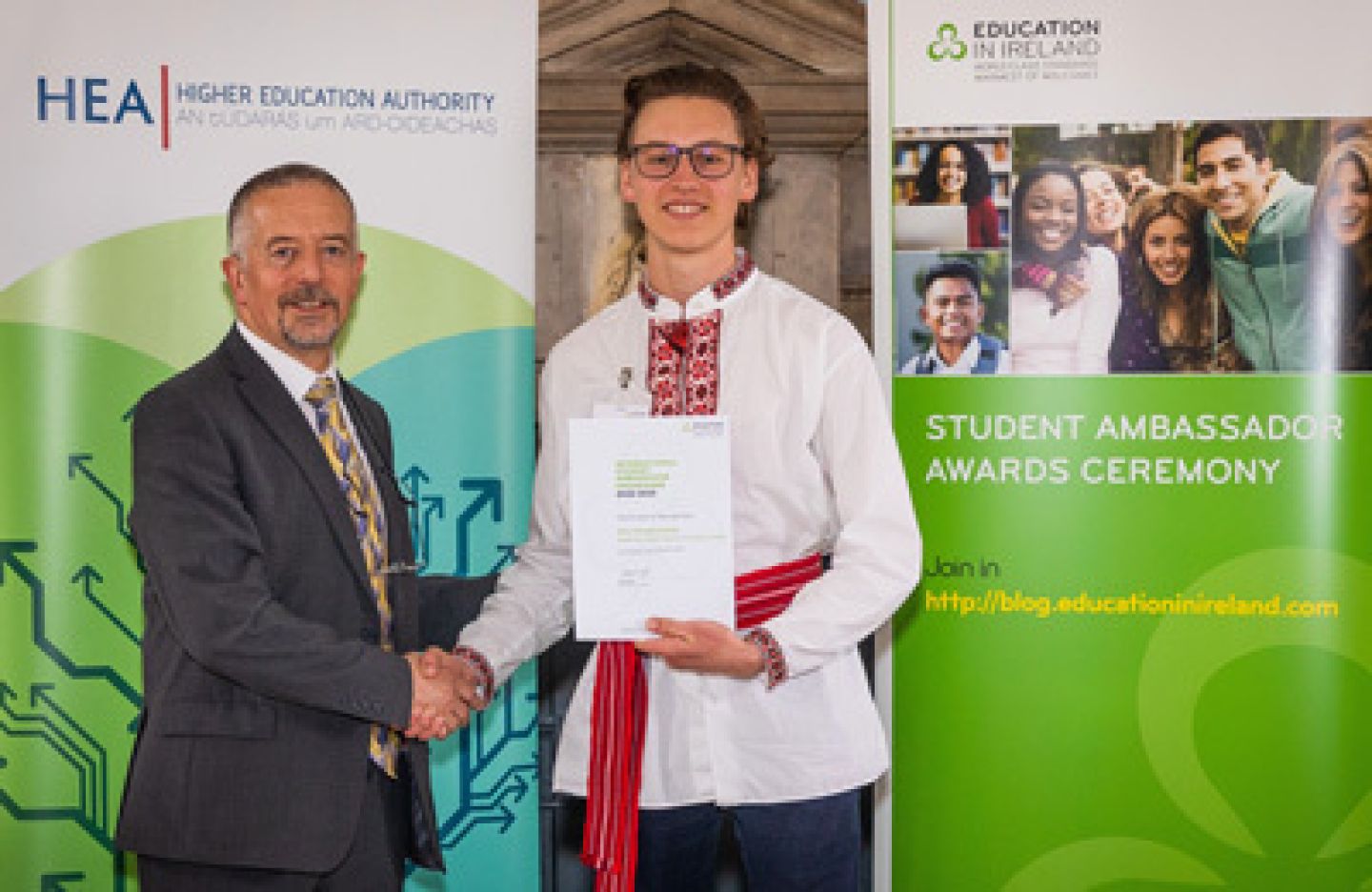 SETU student is first Ukrainian Student Ambassador at Education in Ireland Awards