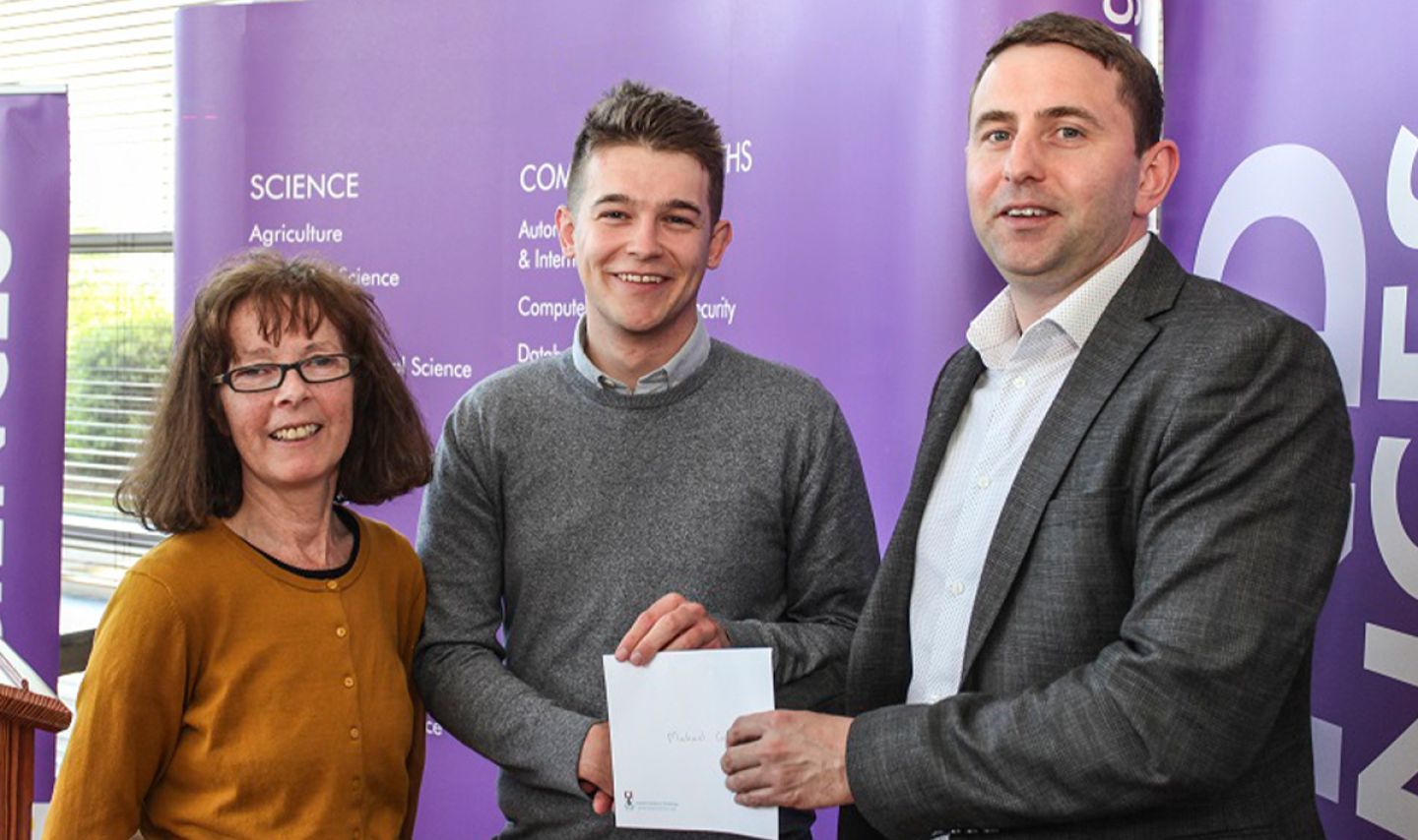 SETU's Michael Cooke wins Student of the Year and Best Physics Research Project